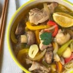 Asian Chicken Soup With Konjac Noodles