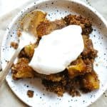 Caramelized Apple and Cinnamon Crumble