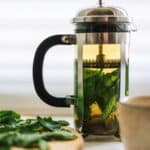 Peppermint Tea in a French Press